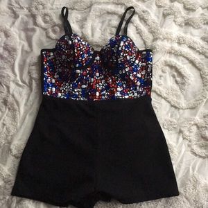 Beautiful black diamond jumpsuit. Brand new